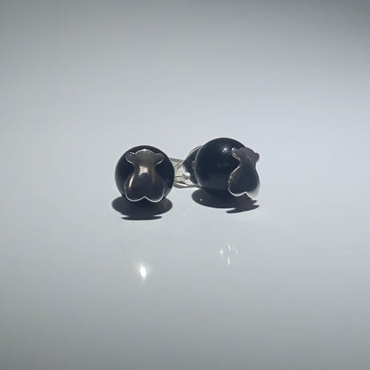 Silver Bear earrings